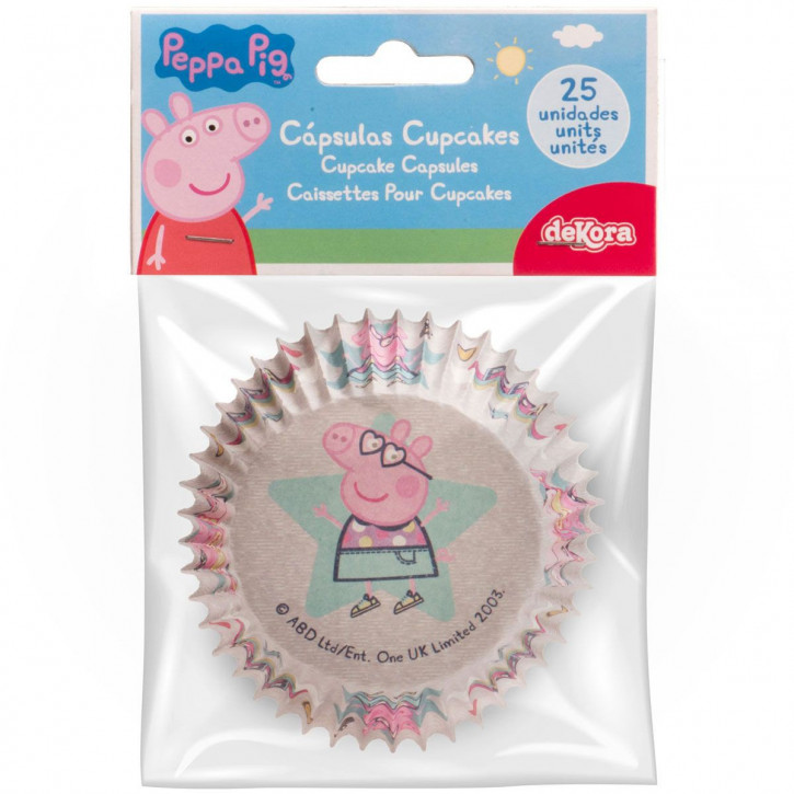 Papierbackförmchen Peppa Pig 25pc