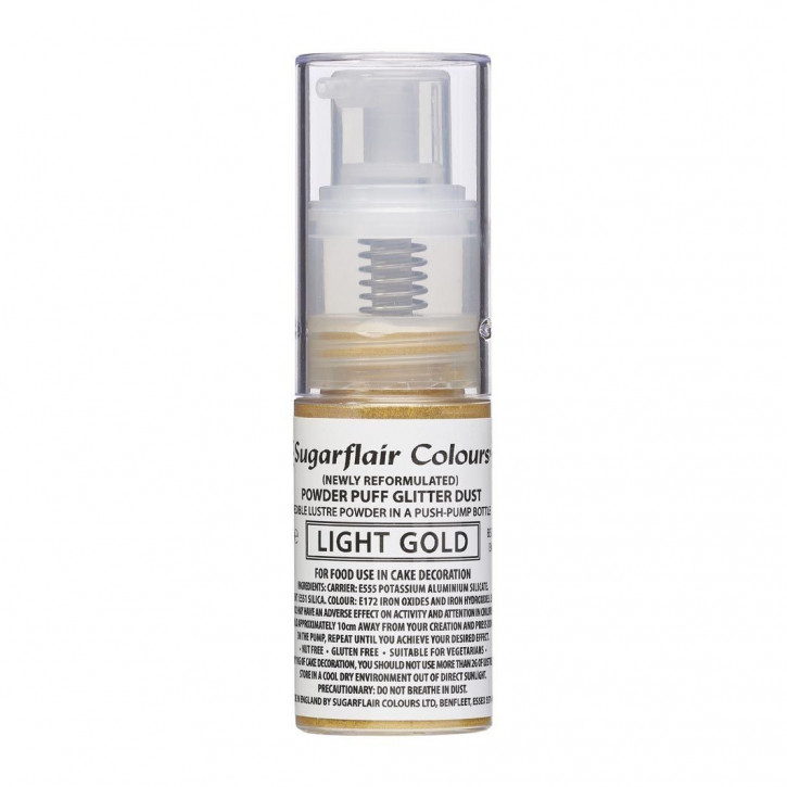 Lebensmittelfarbe Puder Pumpspray Gold Light