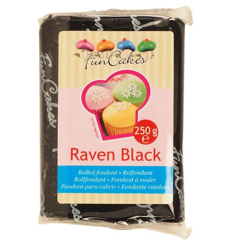 Fondantmasse 250g black schwarz