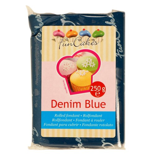 Fondantmasse 250g denim blue jeansblau