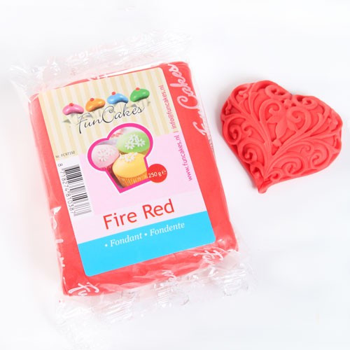 Fondantmasse 250g fire red feuerrot