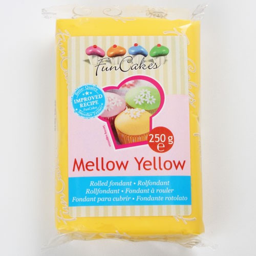 Fondantmasse 250g mellow yellow gelb