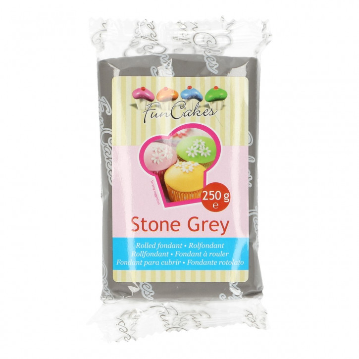 Fondantmasse 250g stone grey grau