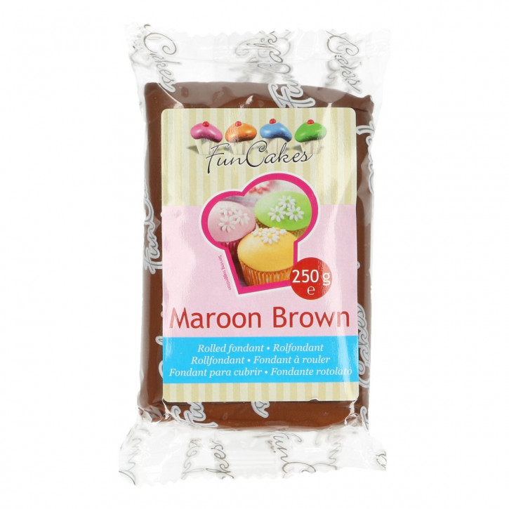 Fondantmasse 250g maroon brown braun