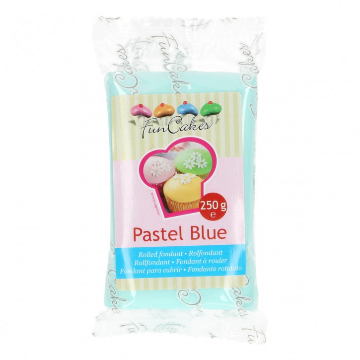 Fondantmasse 250g pastel blue pastelblau