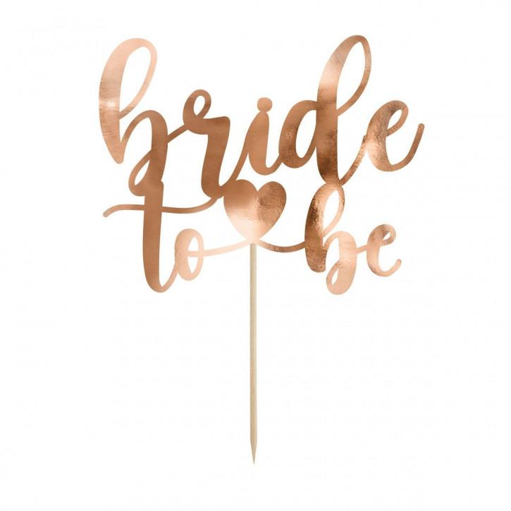 Topper bride to be rosegold