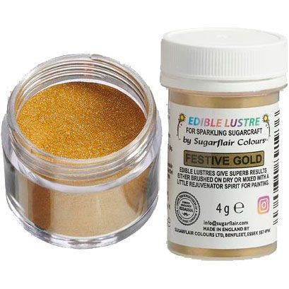 Lebensmittelfarbe Puder Metallic Festive Gold 4g