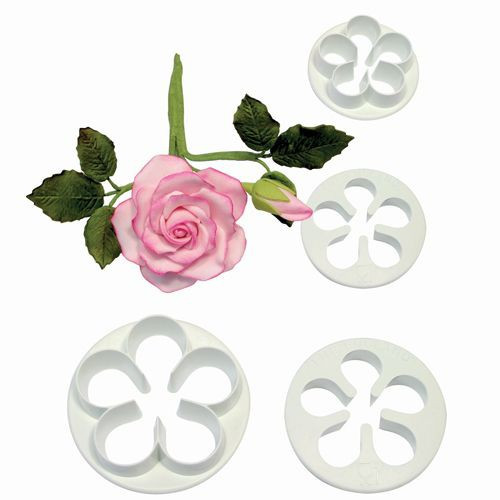 Ausstecher 5 Petal Rose 4er SMALL