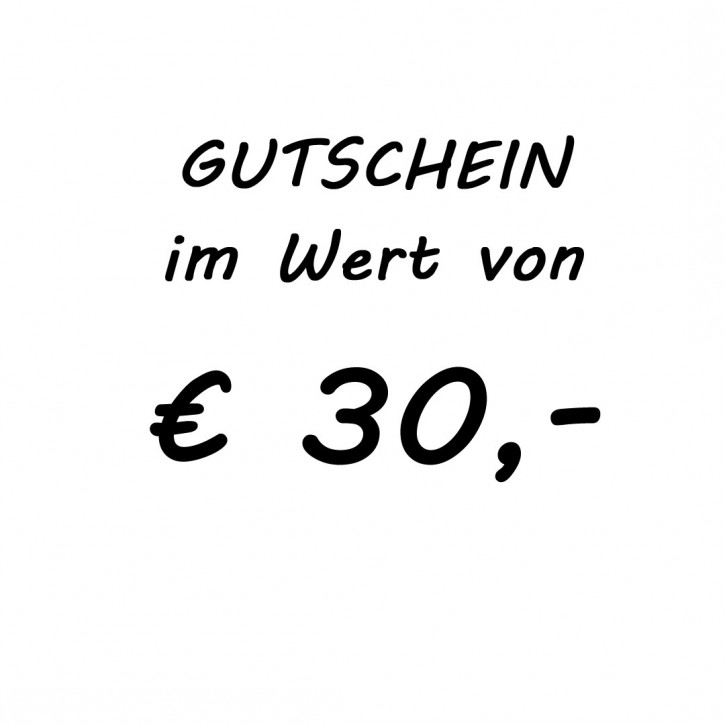 Gutschein EUR 30,-