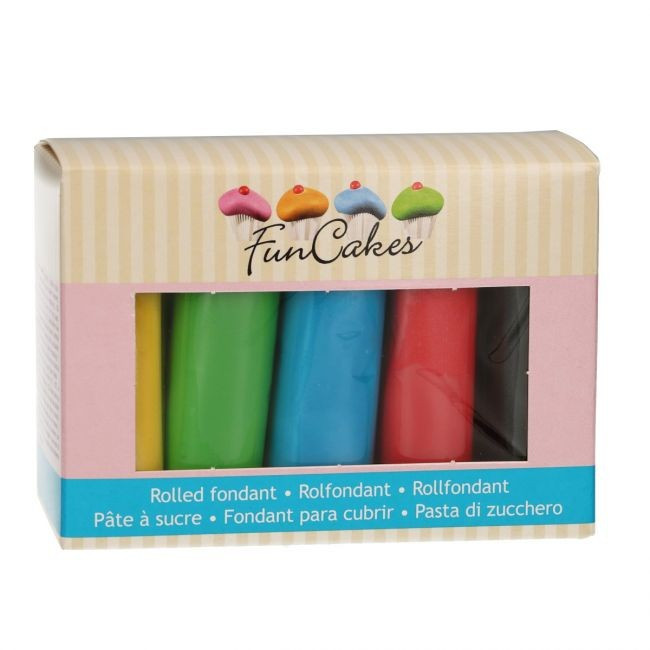 Fondantmasse Multipack Grundfarben 5x100g