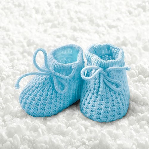 Servietten Baby Boy Booties