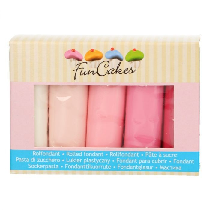 Fondantmasse Multipack Pink Colour 5x100g