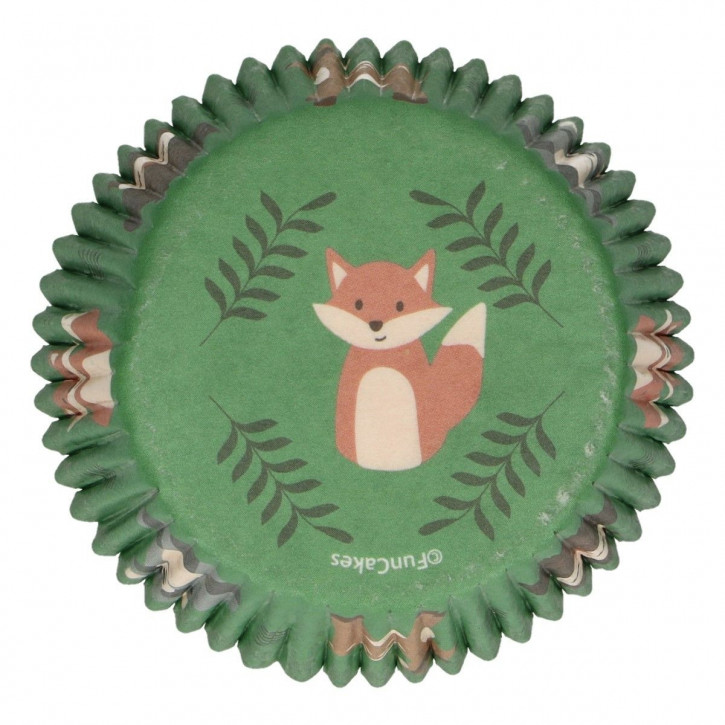 Papierbackförmchen Forest Animals pk/48