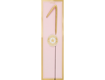 Wondercandle Zahl/Symbol gold 1