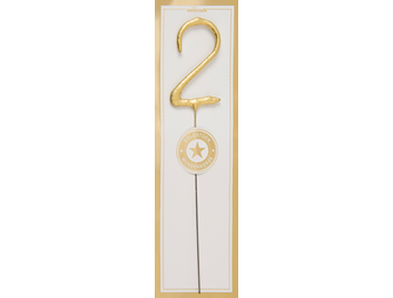 Wondercandle Zahl/Symbol gold 2