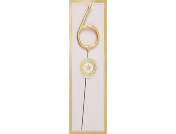 Wondercandle Zahl/Symbol gold 6