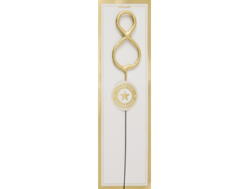 Wondercandle Zahl/Symbol gold 8