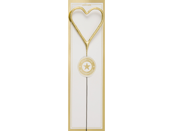 Wondercandle Zahl/Symbol gold Herz