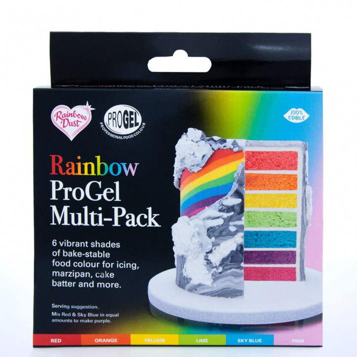 Gelfarbe Set Rainbow pk/6