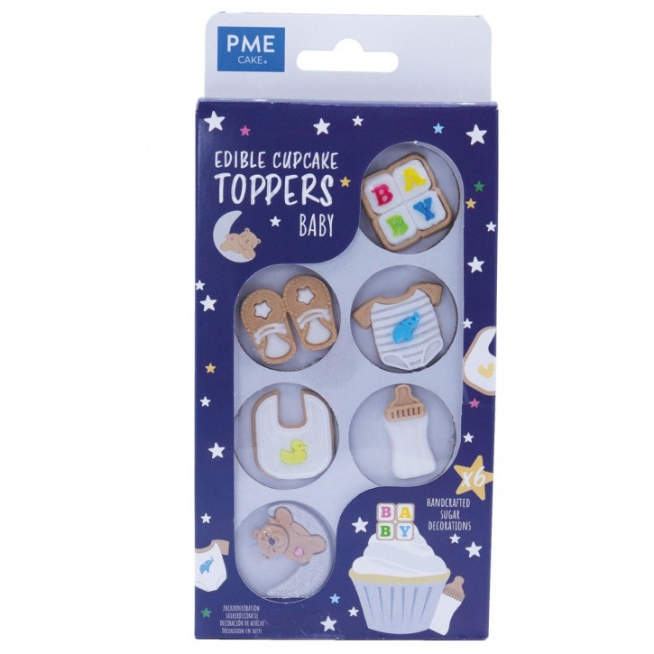 Zucker Dekoration Cupcake Baby pk/6