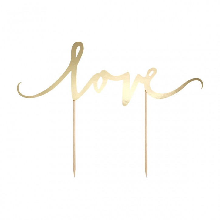 Topper Love gold