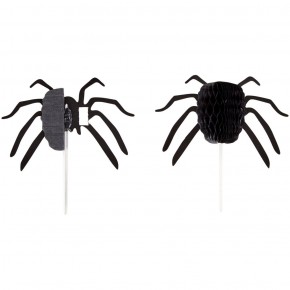 Cupcake Toppers Spider 12pc